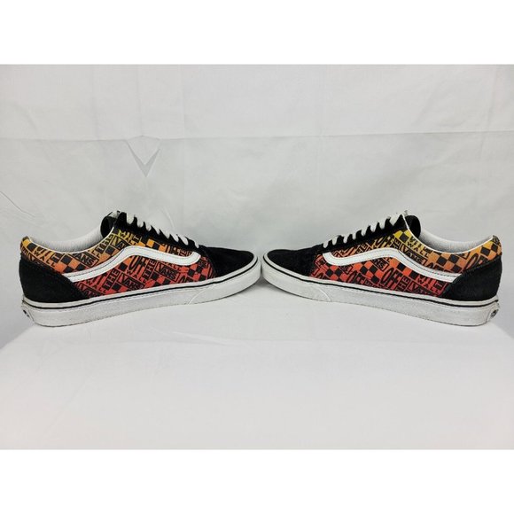 Vans Old Skool Off The Wall Shoes Sneakers Size Mens 8 Womens 9.5 Black 721356 - Picture 8 of 12